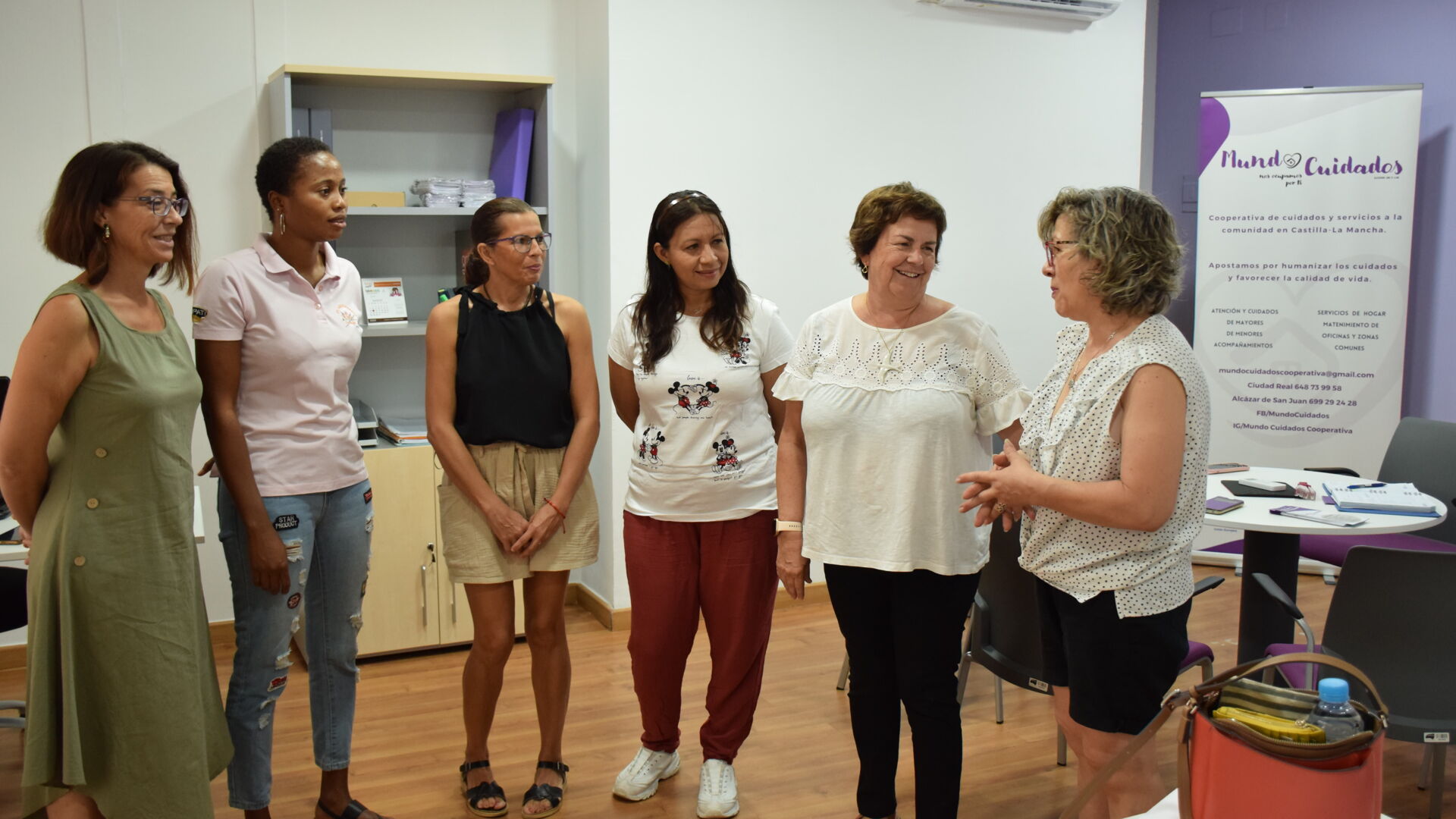 Momento de la reunión con Ana Carmona.