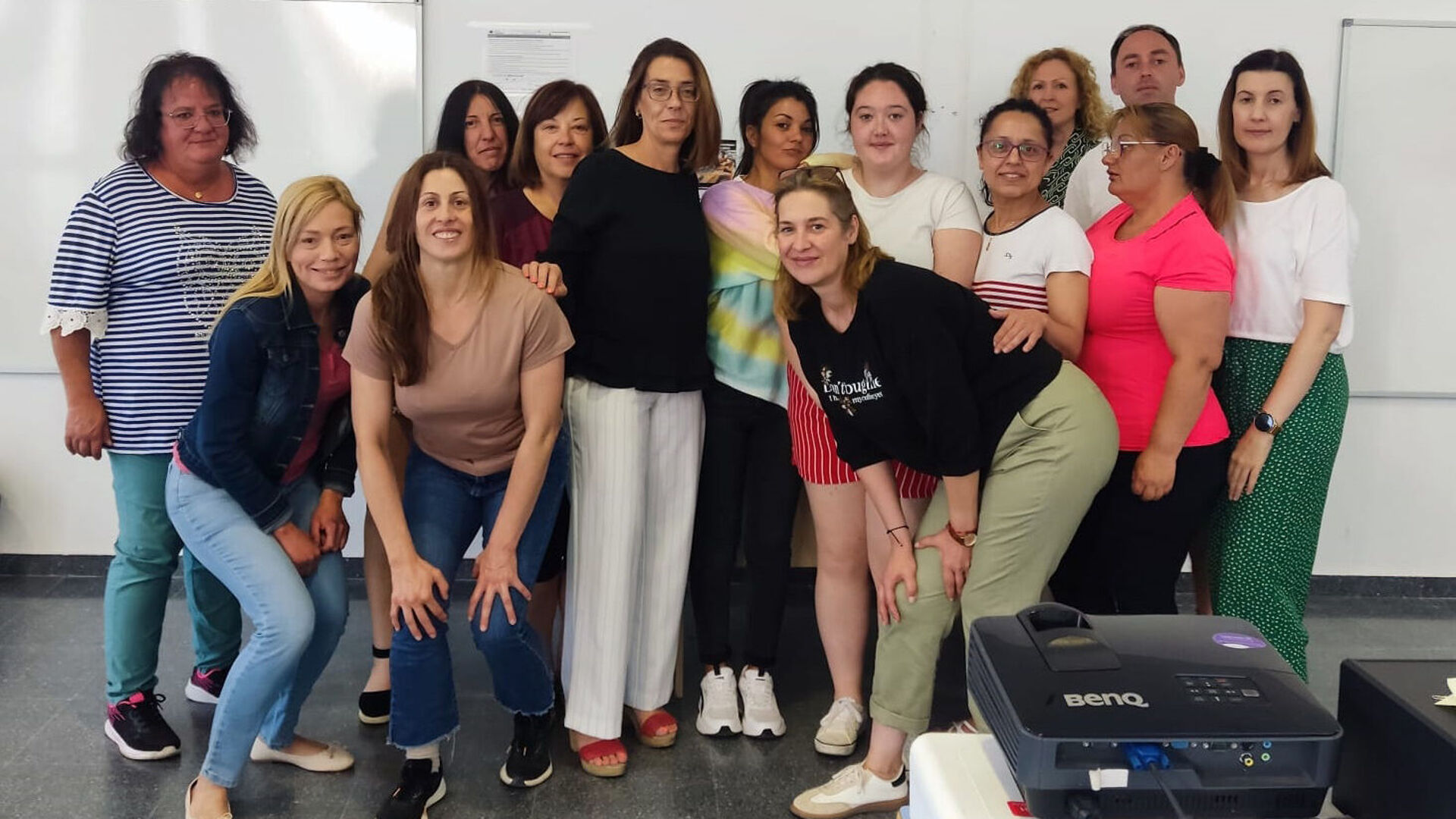 Alumnas del módulo de Orientación Laboral en Montiel.